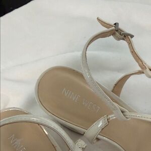 Nine West Cream Strappy Sandals